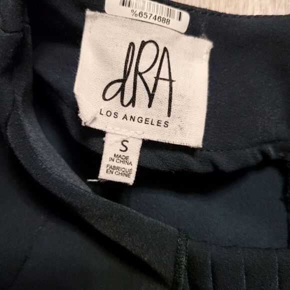 dRA By Anthropologie Kaia Wide Leg Crop Dark Green Jumpsuit Size S - Picture 8 of 9